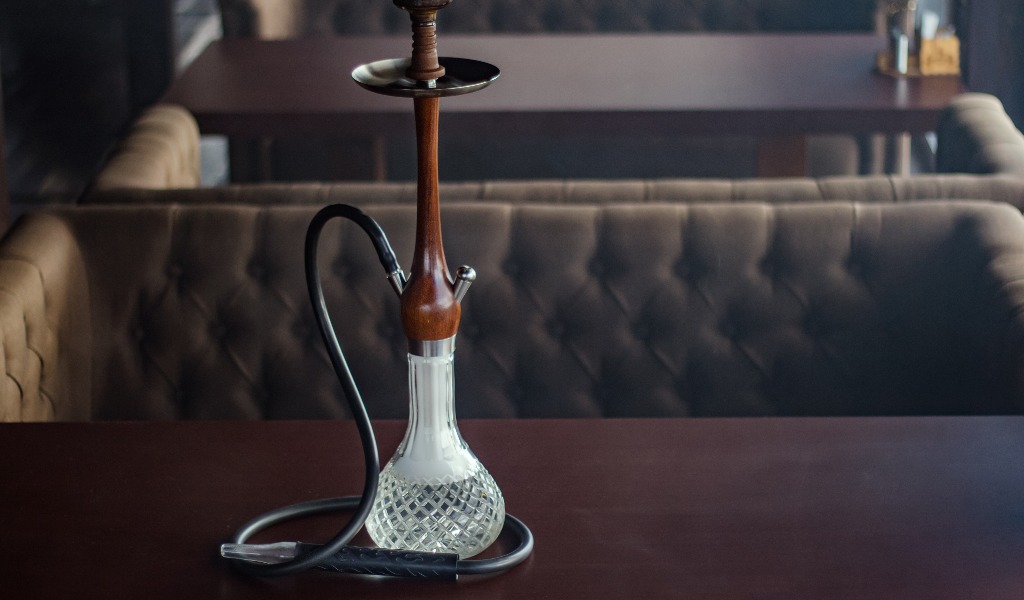 Shisha aus Holz und Glas